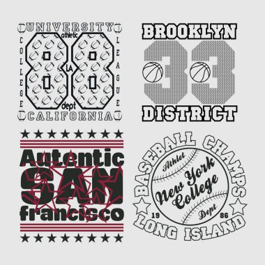 t-shirt, New York tipografi, tasarım grafik ayarla