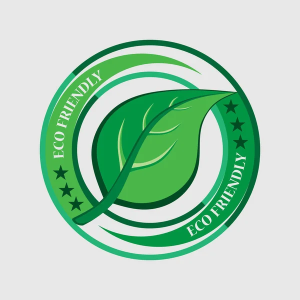 Logotipo de Ecología, etiqueta ecológica producto limpio, etiqueta ecológica — Archivo Imágenes Vectoriales