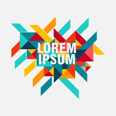 soyut tasarım, yaratıcı kavramı, kübik şekli