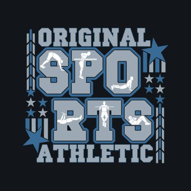 t-shirt spor, özgün amblemi, spor eğlence