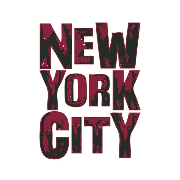 纽约 t 恤纽约州的版式，设计图形 — 图库矢量图片