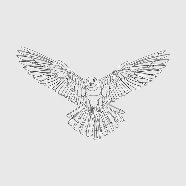 Aquila realistica che spicca il volo, cattura la preda, simbolo di libertà — Vettoriale Stock