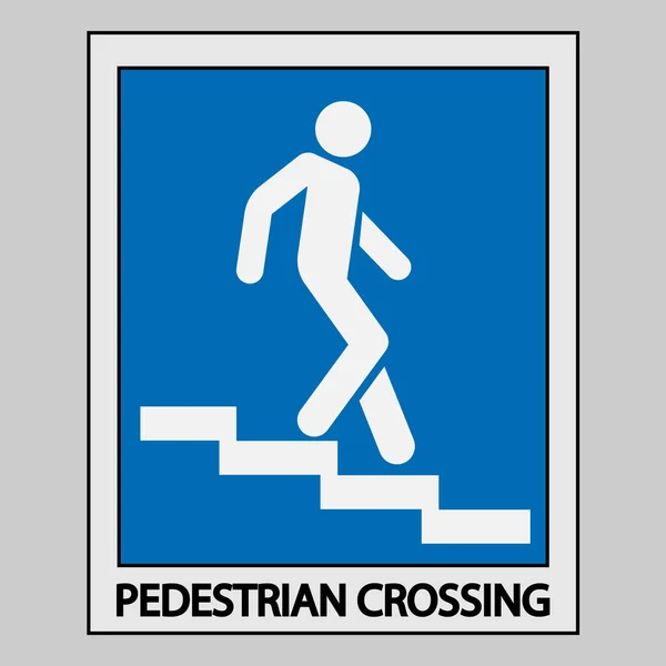 Icône descente des escaliers, panneau indicateur — Image vectorielle