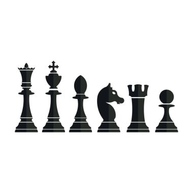 set of chess pieces, strategy game, Queen King Bishop Knight Rook Pawn
