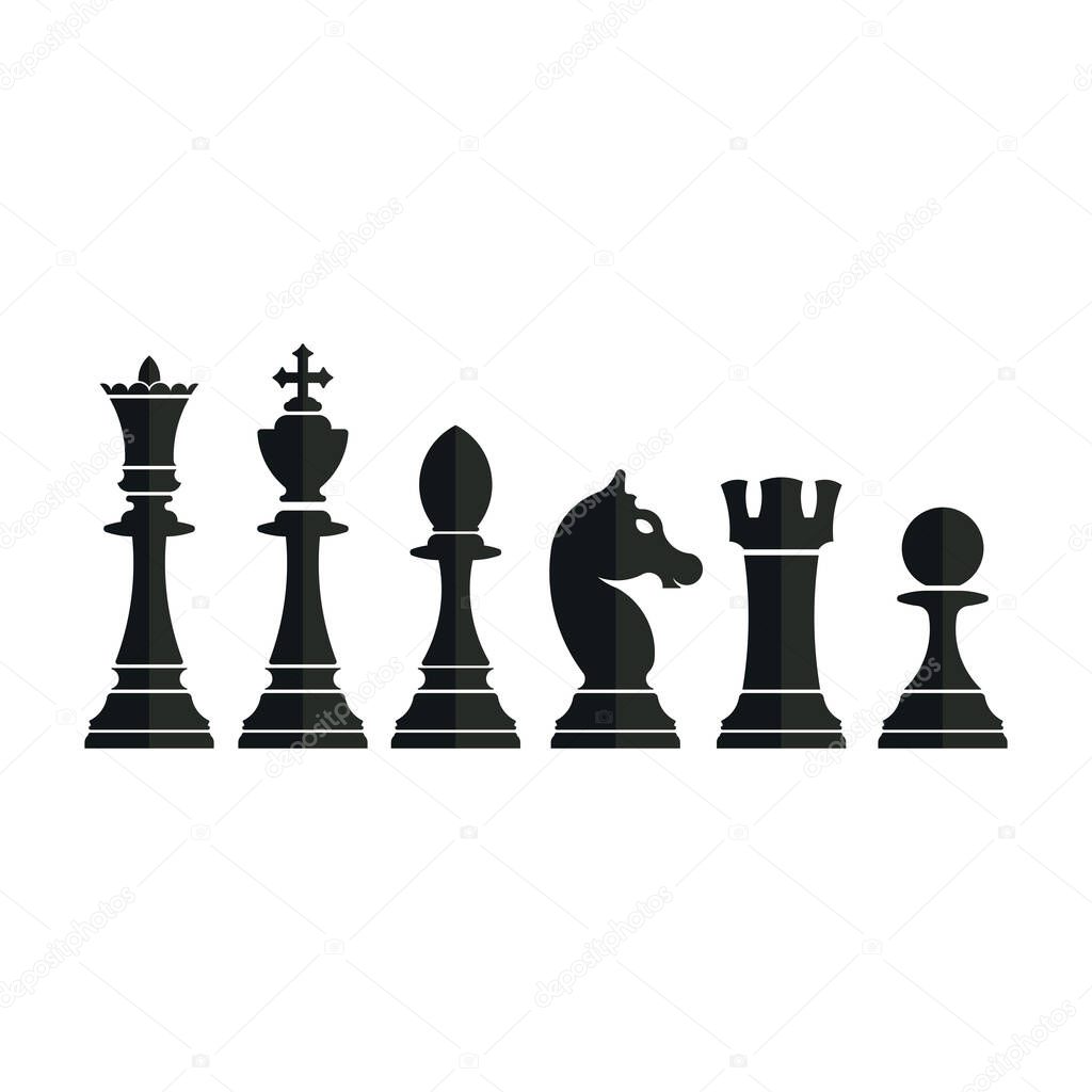 set of chess pieces, strategy game, Queen, King, Bishop, Knight, Rook, Pawn