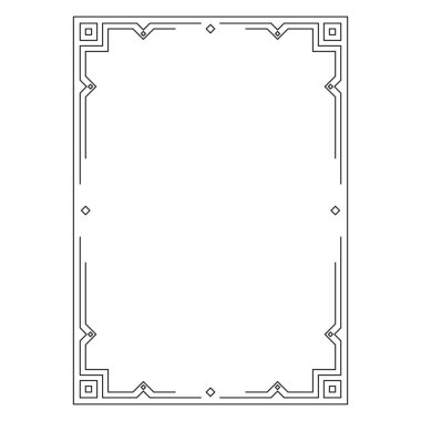 vektör resmi, dekoratif süslemeli çerçeve, orijinal tasarım