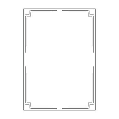 vektör resmi, dekoratif süslemeli çerçeve, orijinal tasarım