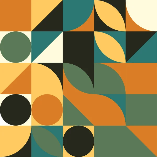 Geometrisk abstrakt bakgrund, affisch design, enkla former i komplex geometrisk form — Stock vektor
