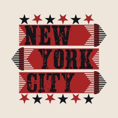 New York tipografi, t-shirt Ny, tasarım grafik