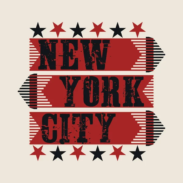 Tipografía de Nueva York, camiseta NY, diseño gráfico —  Fotos de Stock