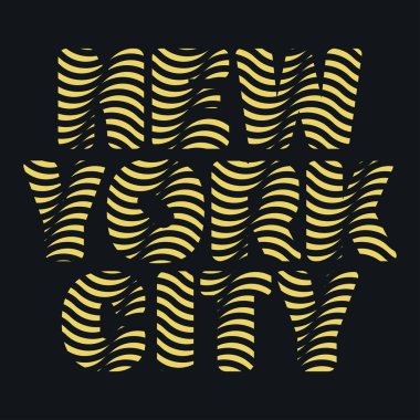 New York tipografisi, tişört Ny, tasarım grafiği, matbaacı Ny