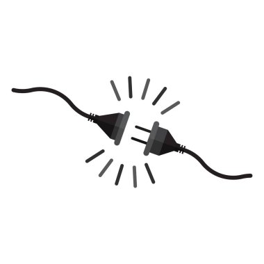 power on concept, plug cutting, plug and unplug, 404 error concept