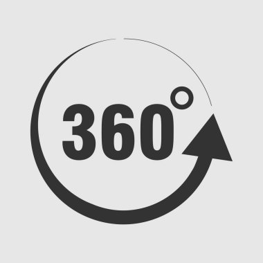 simgeler 360 derece döndürme, dönme derecesi, açı göstergesi
