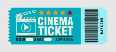 cinema ticket, skip to watch movies, realistic look