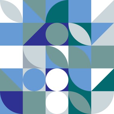 Geometrik soyut arkaplan, poster tasarımı, karmaşık geometrik formda basit şekiller