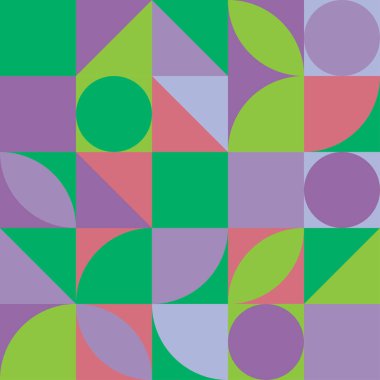 Geometrik soyut arkaplan, poster tasarımı, karmaşık geometrik formda basit şekiller