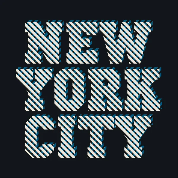 ニューヨークのタイポグラフィ、 Tシャツ｜Ny, design graphic, printing man Ny — ストックベクタ