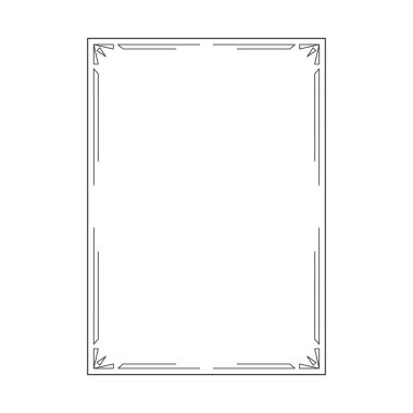 vektör resmi, dekoratif süslemeli çerçeve, orijinal tasarım