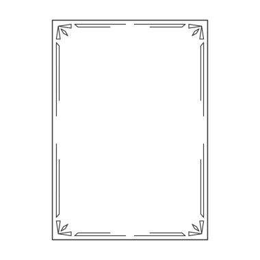 vektör resmi, dekoratif süslemeli çerçeve, orijinal tasarım