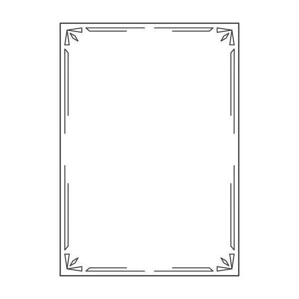 Imagen vectorial, marco ornamental decorativo, diseño original — Vector de stock