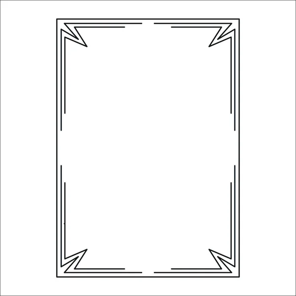 Imagen vectorial, marco ornamental decorativo, diseño original — Vector de stock