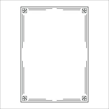 vektör resmi, dekoratif süslemeli çerçeve, orijinal tasarım