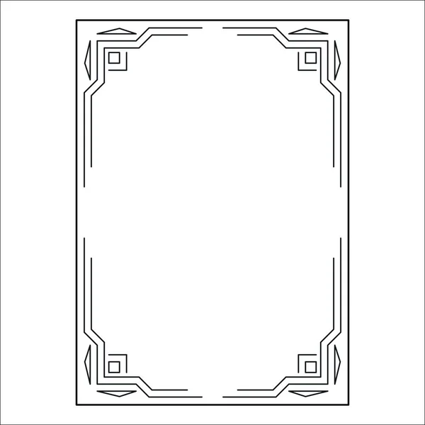 Imagen vectorial, marco ornamental decorativo, diseño original — Vector de stock