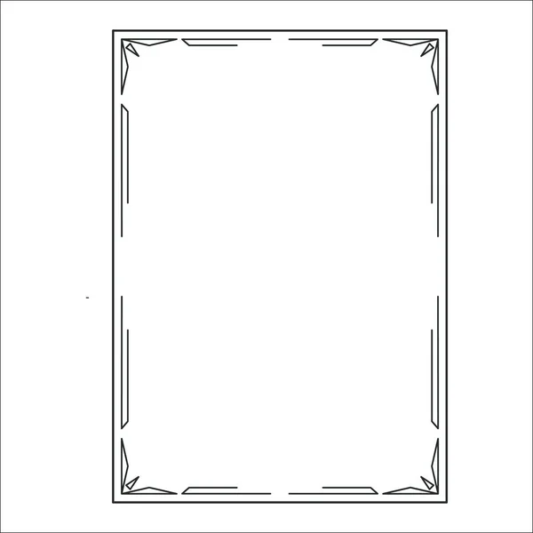 Imagen vectorial, marco ornamental decorativo, diseño original — Vector de stock