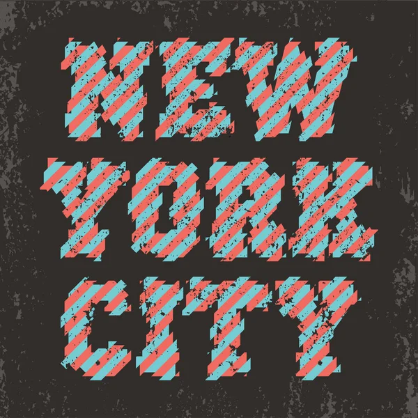 ニューヨークタイポグラフィ、TシャツNy、デザイングラフィック、印刷マンNyc、オリジナルデザインの衣類 — ストックベクタ