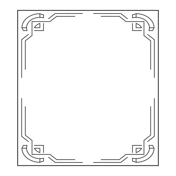 Immagine vettoriale, cornice ornamentale decorativa, disegno originale — Vettoriale Stock