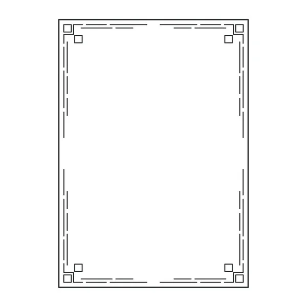 Vector image, decorative ornamental frame, original design — Stock Vector