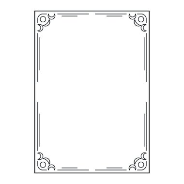 vektör resmi, dekoratif dekoratif çerçeve, orijinal tasarım, tasarımınız için fikir