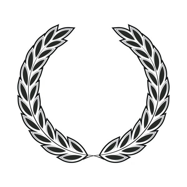 Icon Laurel Wreath Spotrs Design Illustration Noir Idée Pour Votre — Photo