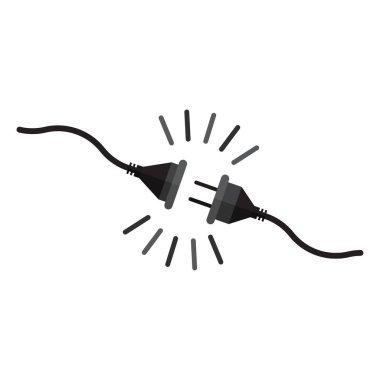 konsept üzerindeki güç, fiş kesme, fişi çekme, 404 hata konsepti, güç kesme, kablo ve kablo, görüntü, tasarımınız için fikir