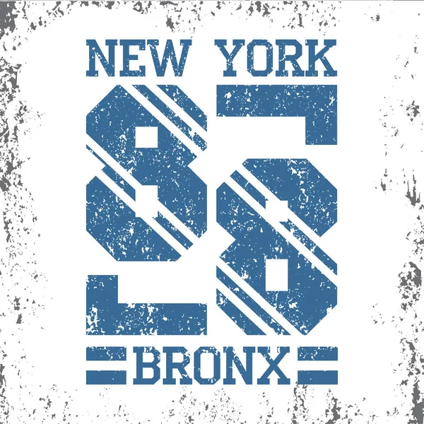 New York Tipografia Shirt Grafica Vintage Design Uomo Stampa Nyc — Foto Stock