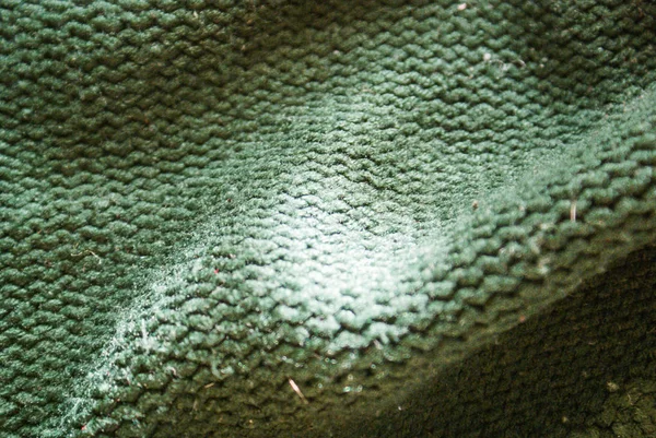 Textil Fondo de lana verde patrón de invierno — Foto de Stock