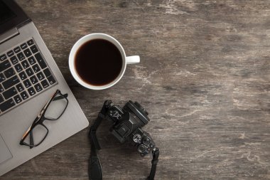 İş natürmort eski ahşap tablo