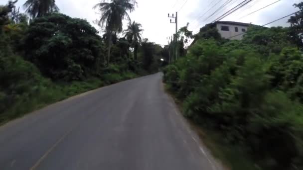 Straße Dschungel Asien Thailand — Stockvideo