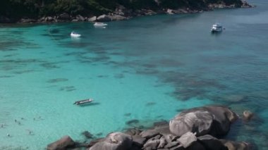 Panorama de la Cote d 'Azur Similan Adaları. Tayland