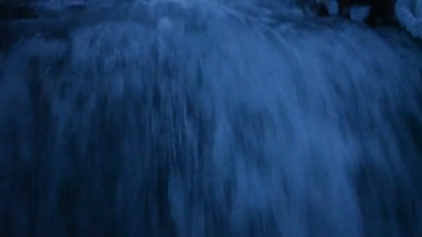 Vodopád Zimní Říčku — Stock video