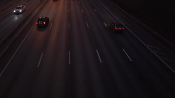 Night Traffic Cars Expressway — 비디오