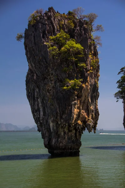 Landskap Det Vackra Konungariket Thailand Det Renaste Adamanska Havet Och — Stockfoto