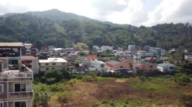 Patong, Phuket, Tayland 'ın panoramik manzarası