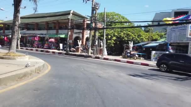 March 2020 Phuket Thailand Phuket Road Thailand First Person View — Stock video