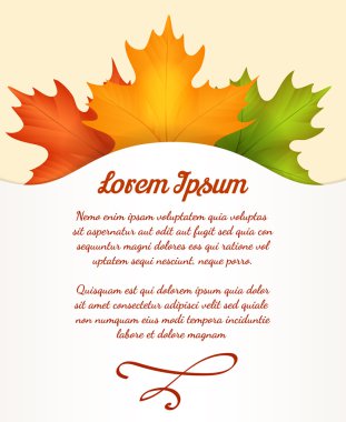 poster sonbahar yaprakları