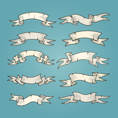 Vintage kaydırma afiş