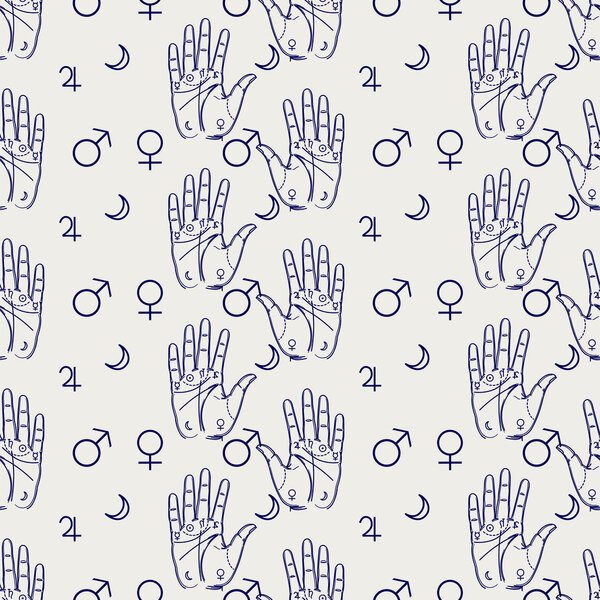 Бесшовный рисунок пальмового дерева
