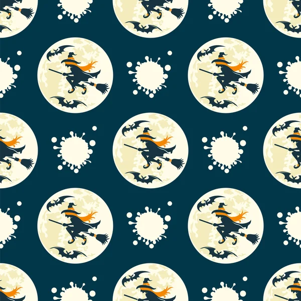 Halloween seamless pattern — Stock Vector