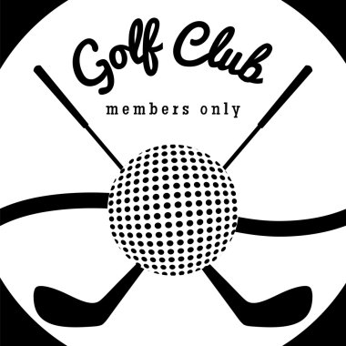 Golf club sport poster