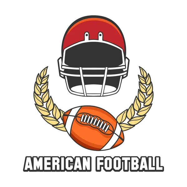 अमेरिकन फुटबॉल लोगो चिन्ह — स्टॉक व्हेक्टर